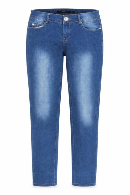 Womens UK Size 8 Sinsay Regular Fit Straight Blue Jeans
