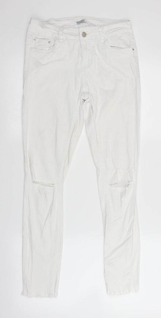 Goodies Womens White  Denim Straight Jeans Size 10 L27 in