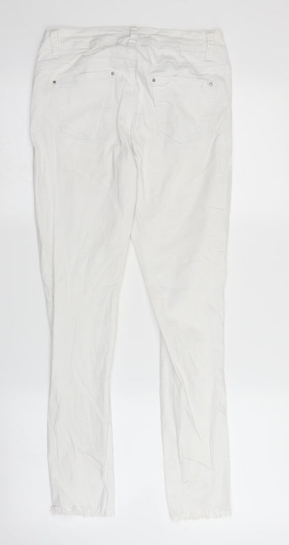 Goodies Womens White  Denim Straight Jeans Size 10 L27 in