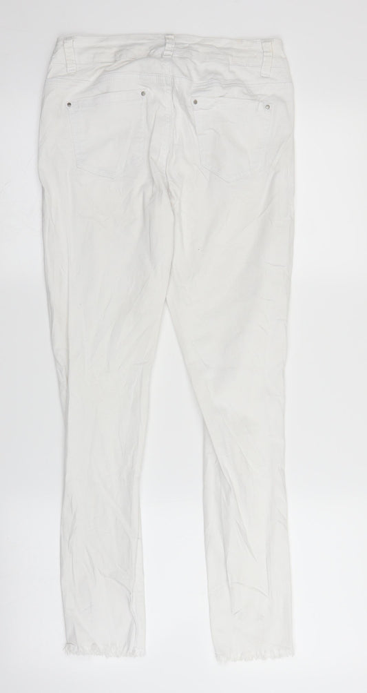 Goodies Womens White  Denim Straight Jeans Size 10 L27 in