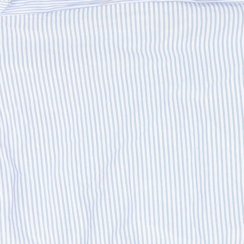 Papaya Womens Blue Striped  Basic Blouse Size 8