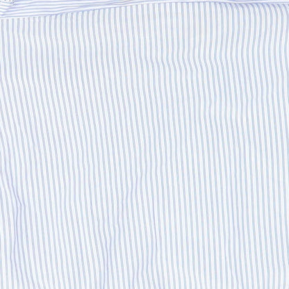 Papaya Womens Blue Striped  Basic Blouse Size 8