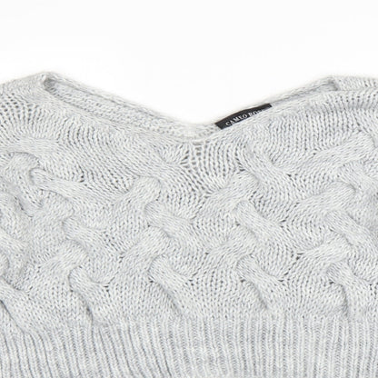 Cameo Womens Grey  Knit Pullover Jumper Size M