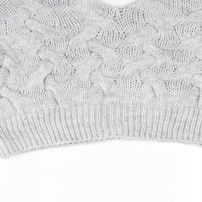Cameo Womens Grey  Knit Pullover Jumper Size M