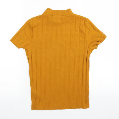 Primark Womens Yellow   Basic T-Shirt Size 2XS