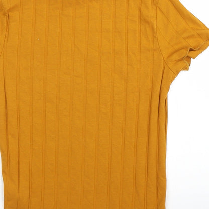 Primark Womens Yellow   Basic T-Shirt Size 2XS