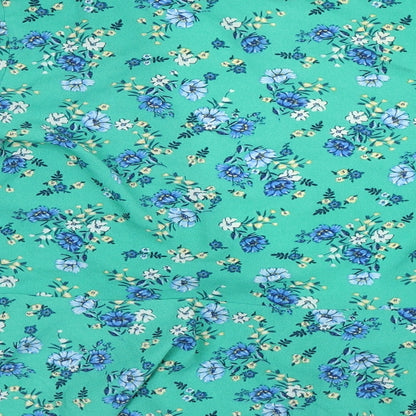 Womens UK Size 8 Divided Green Basic Blouse