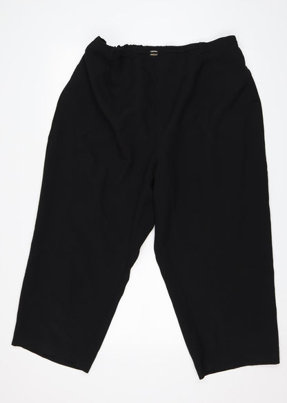 BM Collection Womens Black   Trousers  Size 22 L21 in