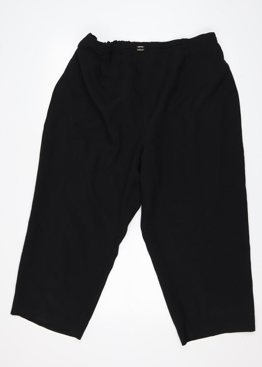 BM Collection Womens Black   Trousers  Size 22 L21 in