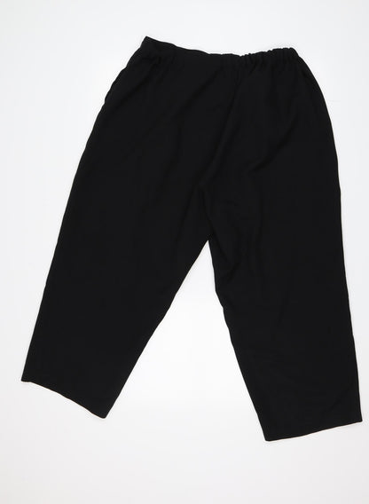 BM Collection Womens Black   Trousers  Size 22 L21 in
