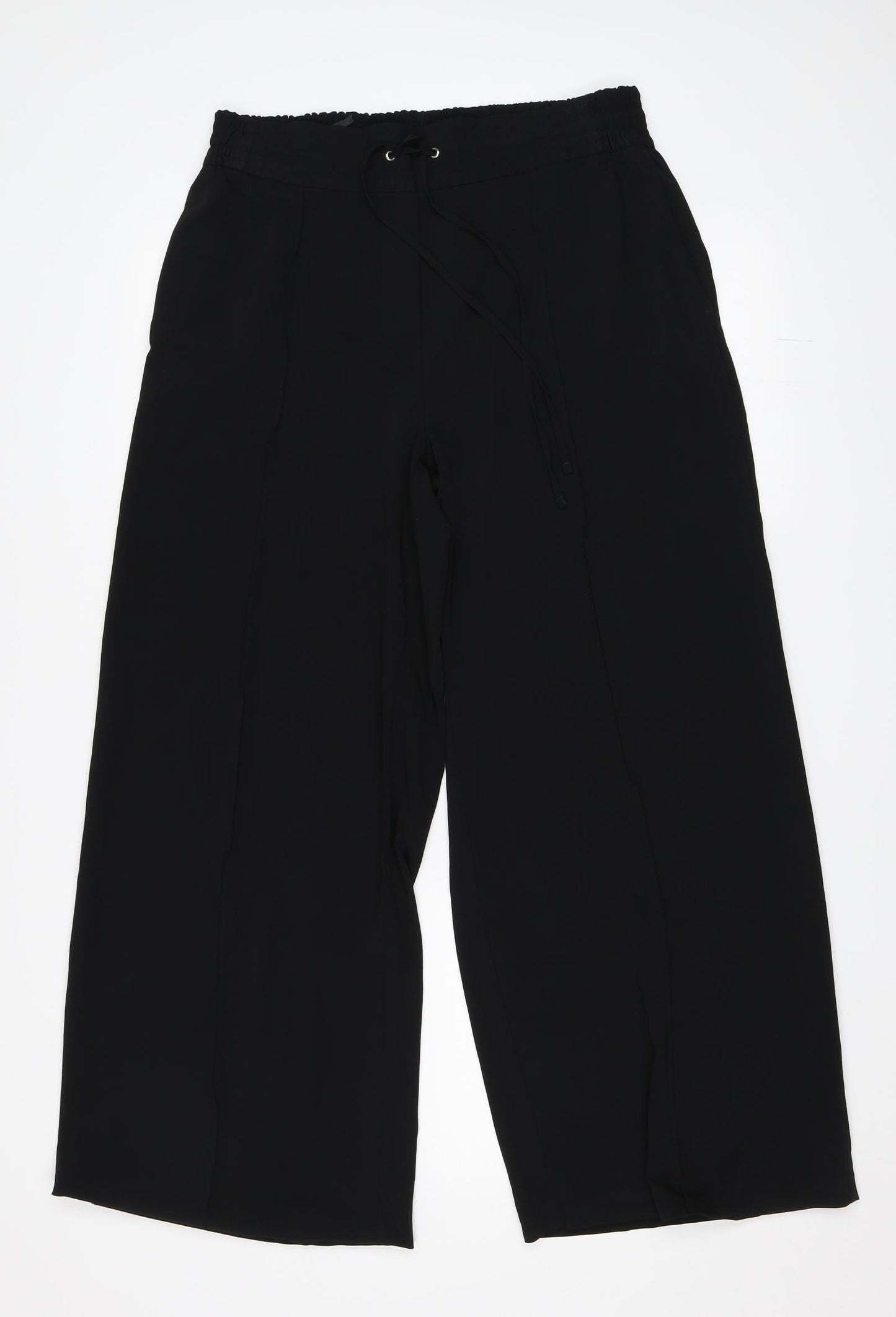 Womens UK Size 14 M&S Regular Fit  Black Trousers