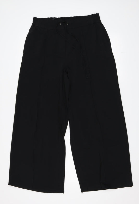 M&S Womens Black   Trousers  Size 14 L27 in