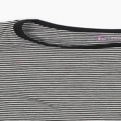 TU Boys Black Striped  Pullover T-Shirt Size 4 Years