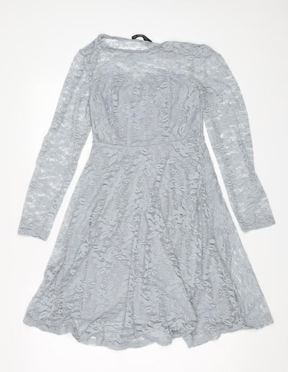Zanzea Womens Blue Floral  Shift  Size S