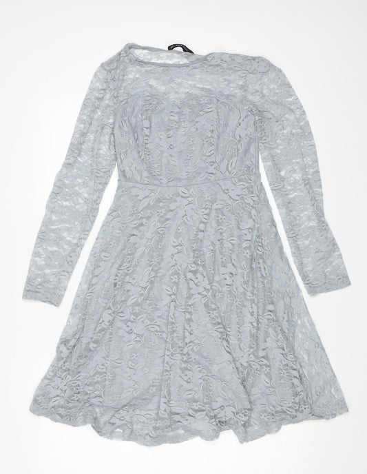Zanzea Womens Blue Floral  Shift  Size S