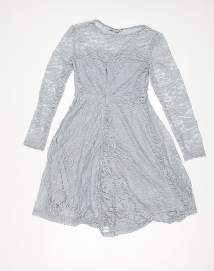 Zanzea Womens Blue Floral  Shift  Size S