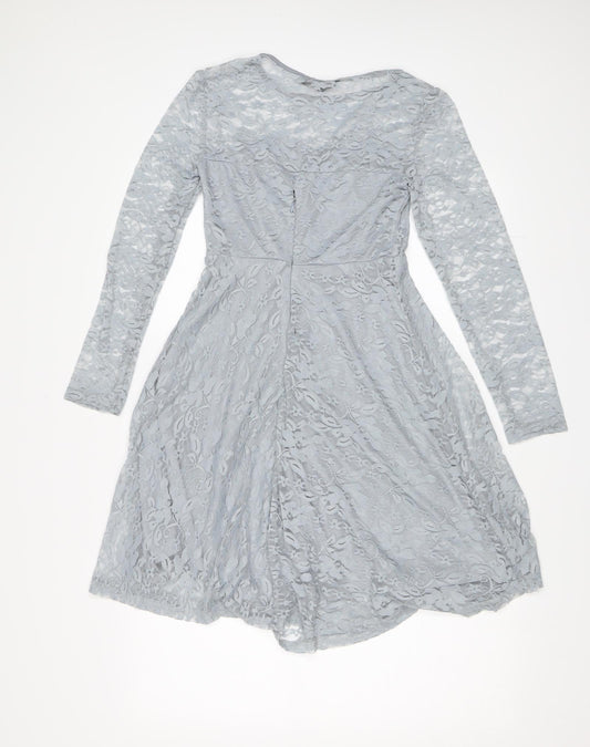 Zanzea Womens Blue Floral  Shift  Size S