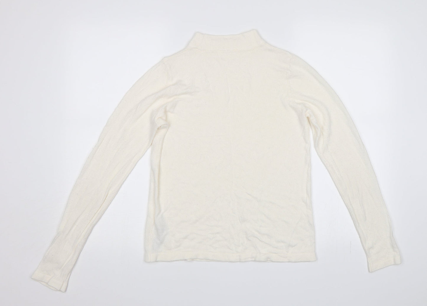 M&S Womens White   Pullover Jumper Size 10