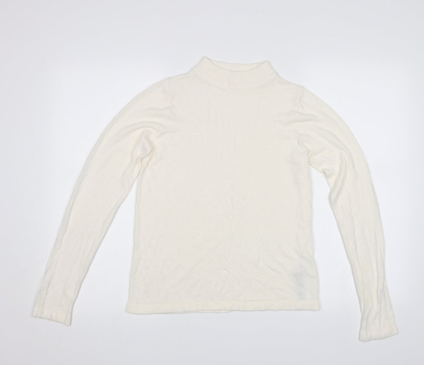 M&S Womens White   Pullover Jumper Size 10