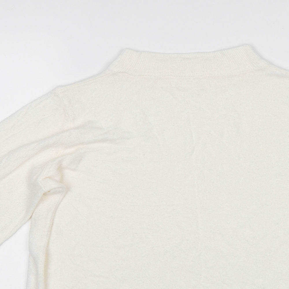 M&S Womens White   Pullover Jumper Size 10