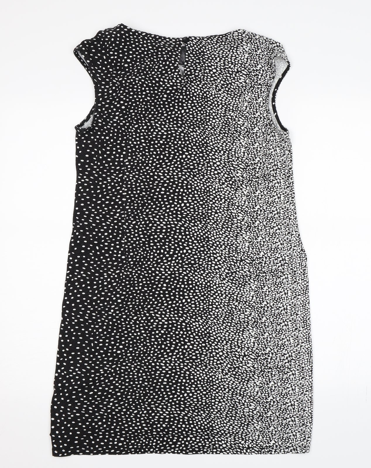 TU Womens Black Polka Dot  Shift  Size 14