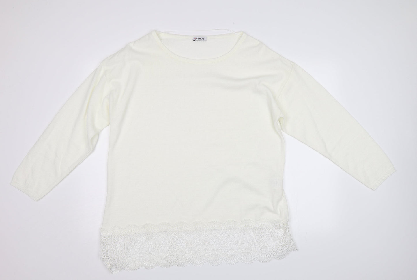 Damart Womens White   Pullover Jumper Size 18