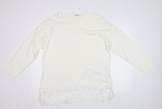 Damart Womens White   Pullover Jumper Size 18