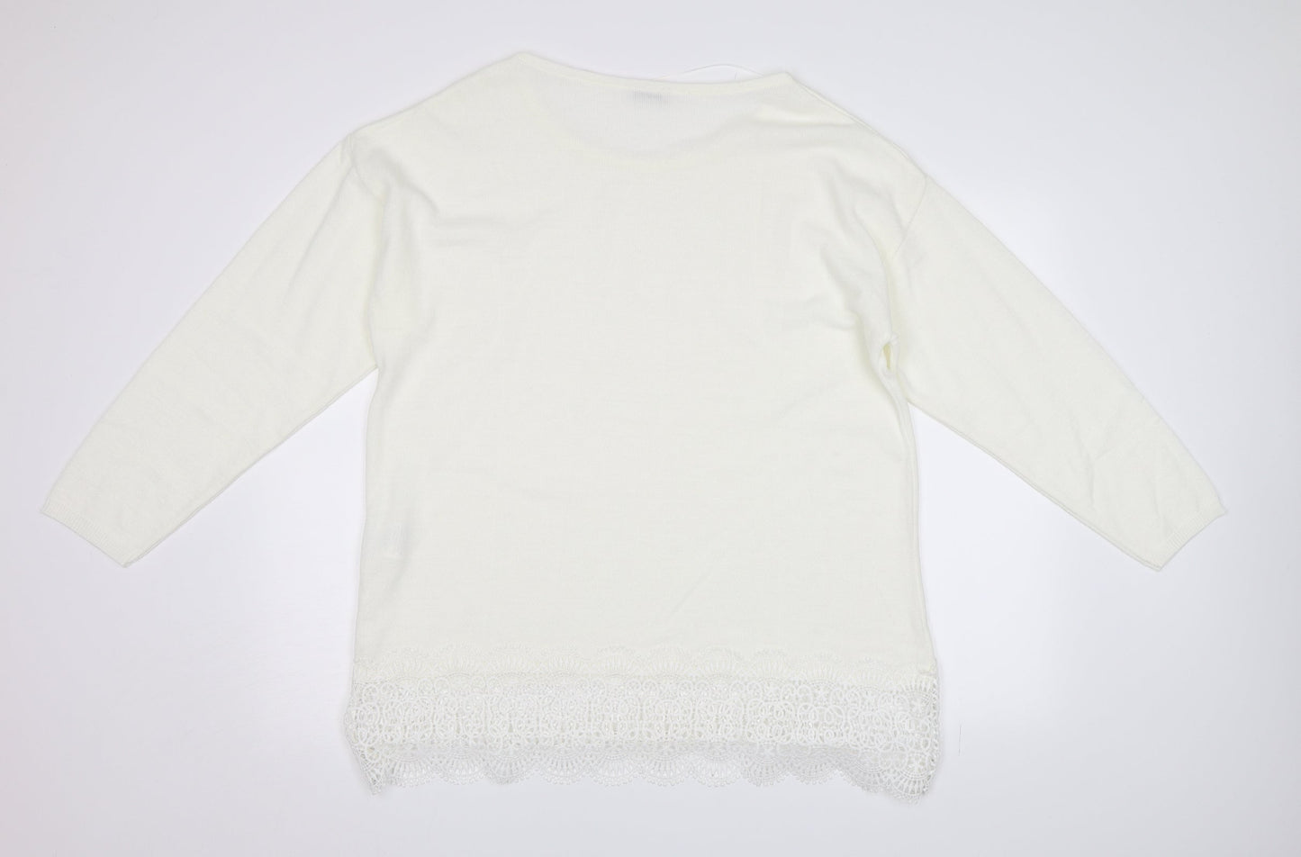 Damart Womens White   Pullover Jumper Size 18