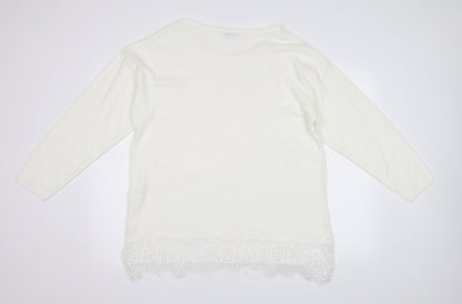 Damart Womens White   Pullover Jumper Size 18