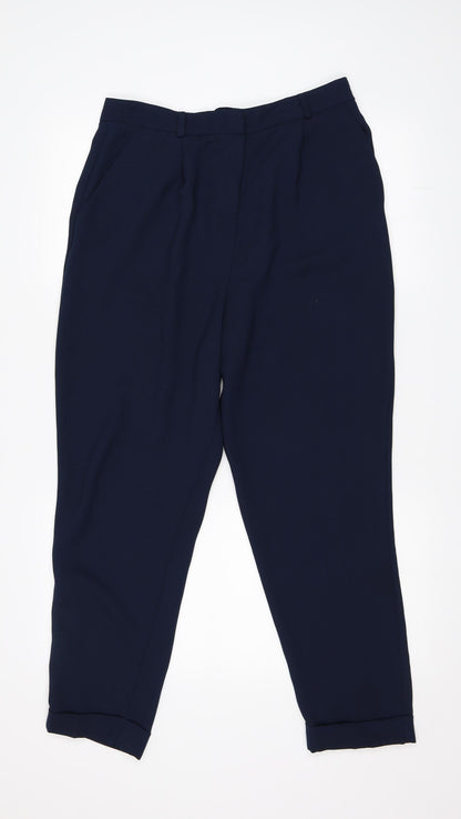 Womens UK Size 12 ASOS Regular Fit  Blue Trousers