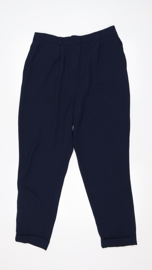 Womens UK Size 12 ASOS Regular Fit  Blue Trousers