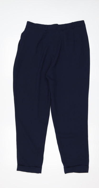 Womens UK Size 12 ASOS Regular Fit  Blue Trousers