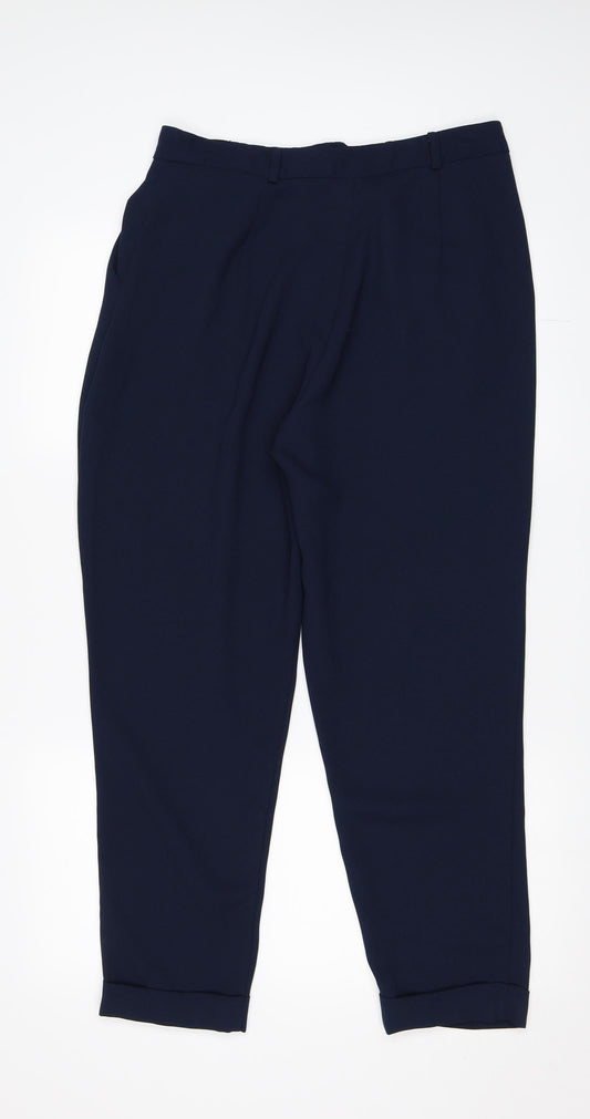 Womens UK Size 12 ASOS Regular Fit  Blue Trousers