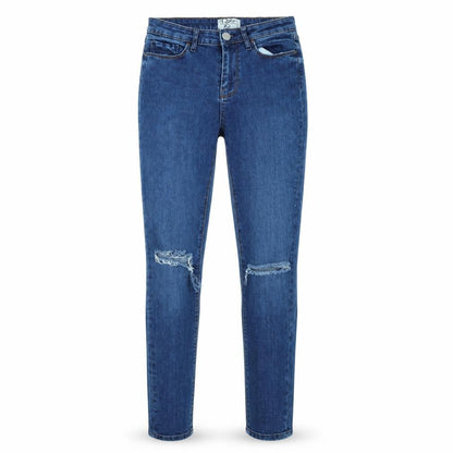 Womens UK Size 10 Miss Denim Regular Fit Skinny Blue Jeans