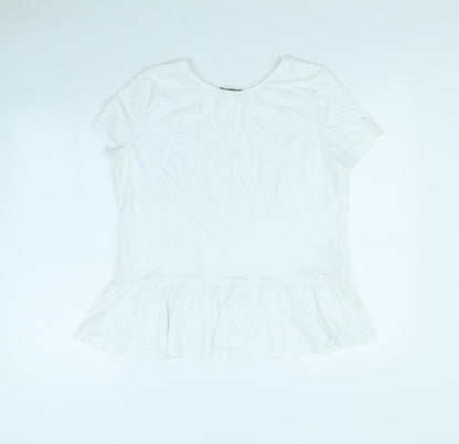 F&F Womens White   Basic Blouse Size 14