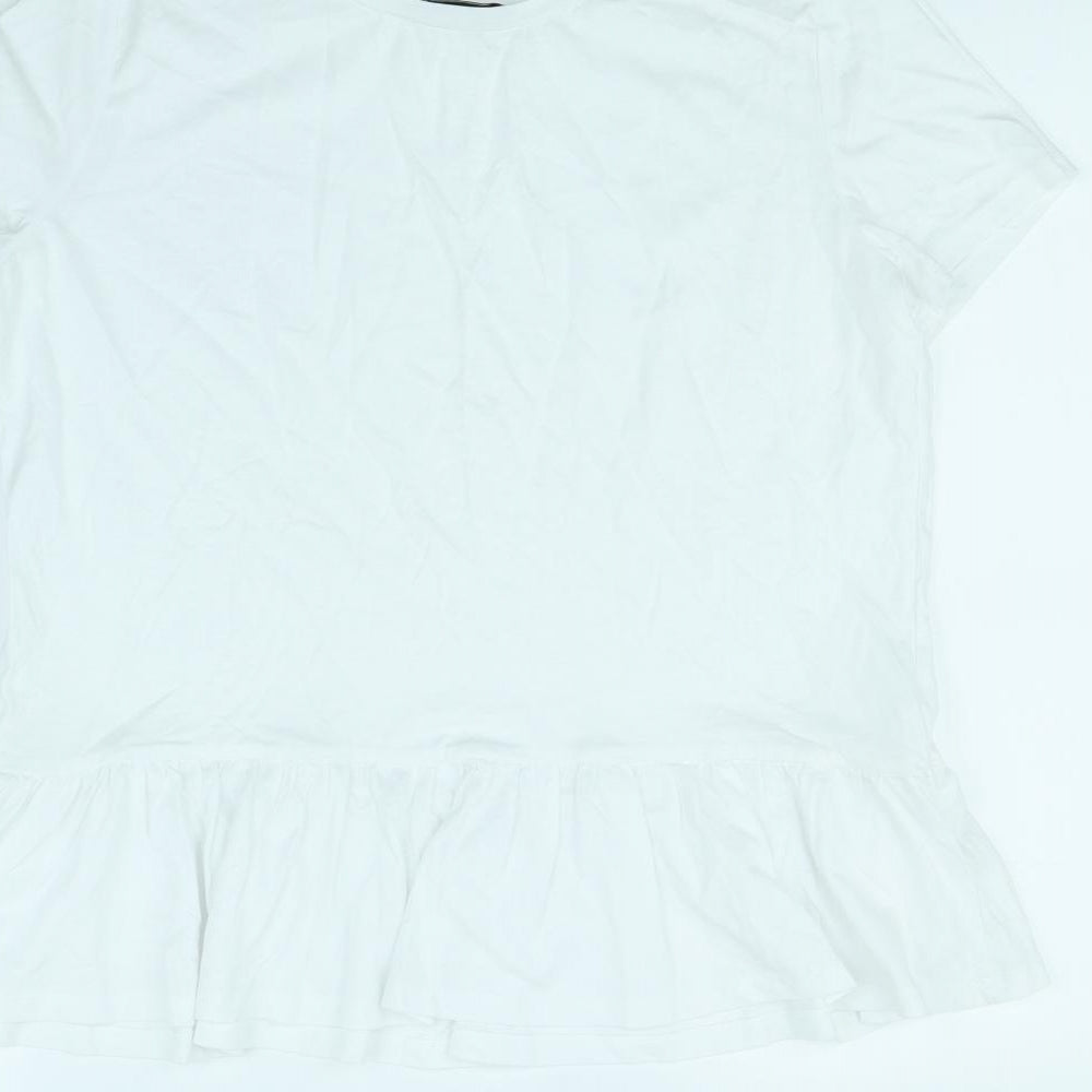 F&F Womens White   Basic Blouse Size 14