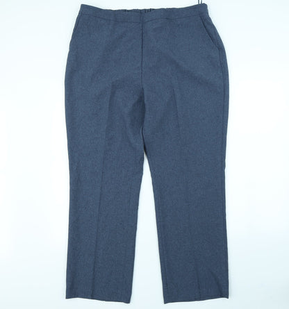 Preworn Womens Blue   Dress Pants Trousers Size 18 L30 in