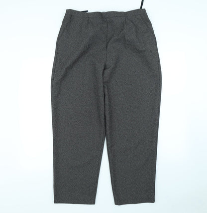 Classic Womens Black  Canvas Trousers  Size 18 L30 in