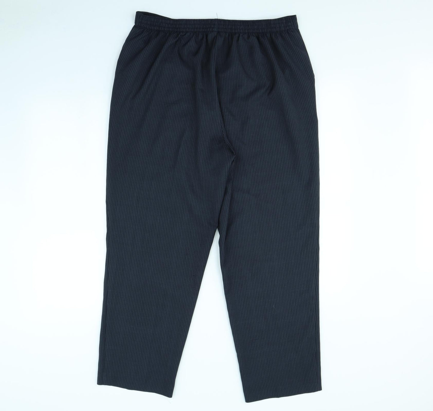 Womens UK Size 18 Classic Regular Fit Dress Pants Blue Trousers