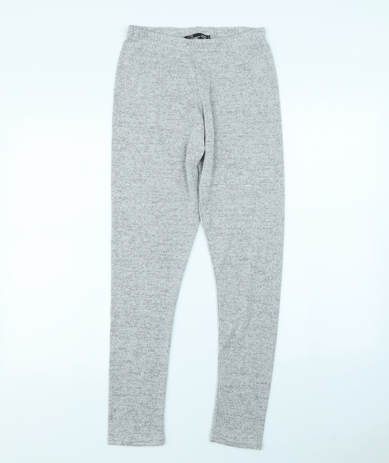 Glamour Babe Womens Silver   Jegging Trousers Size S L29 in