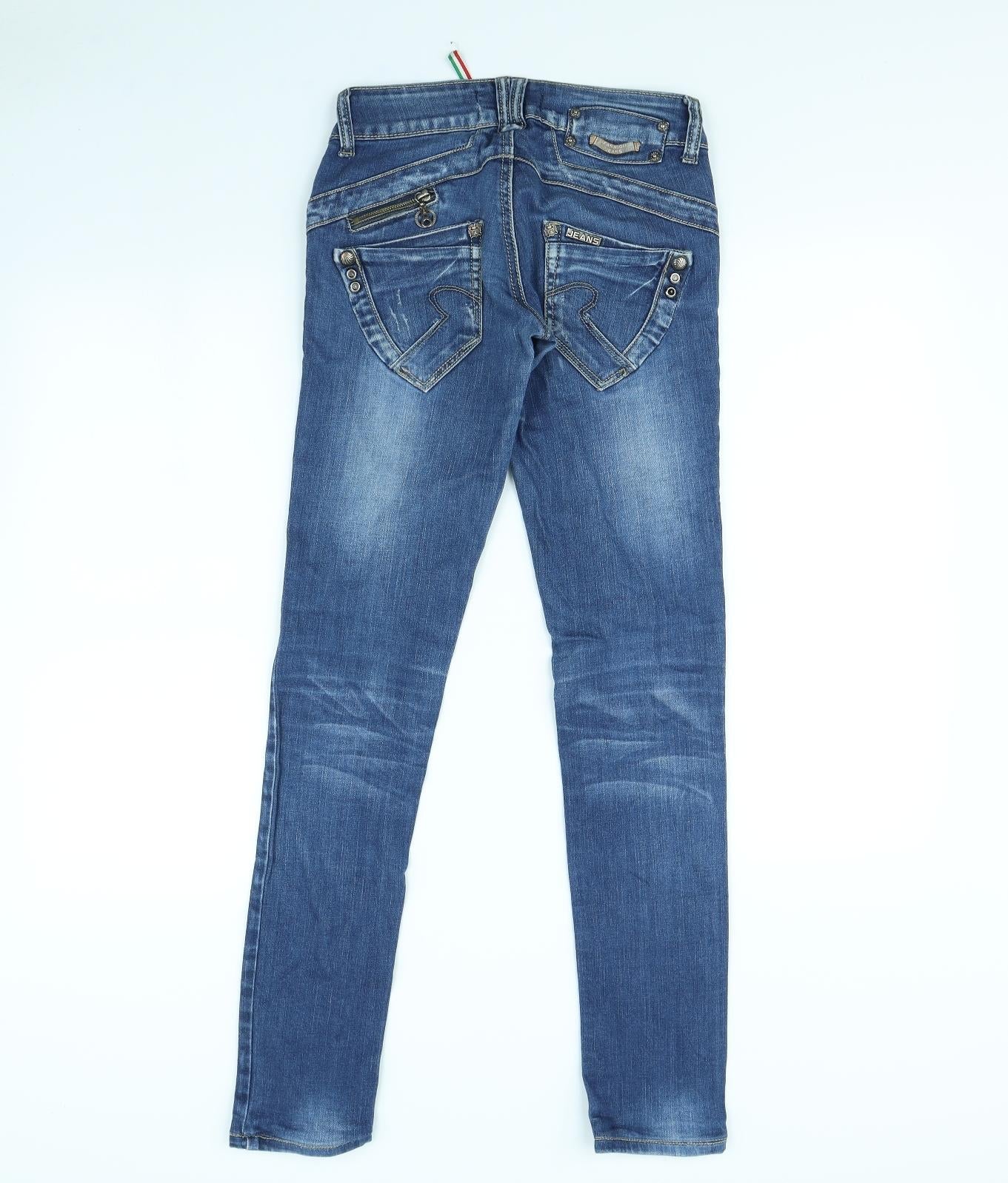 Miss BonBon Womens Blue   Skinny Jeans Size 28 in L30 in