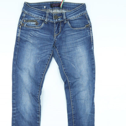 Miss BonBon Womens Blue   Skinny Jeans Size 28 in L30 in