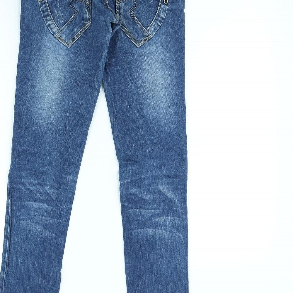 Miss BonBon Womens Blue   Skinny Jeans Size 28 in L30 in