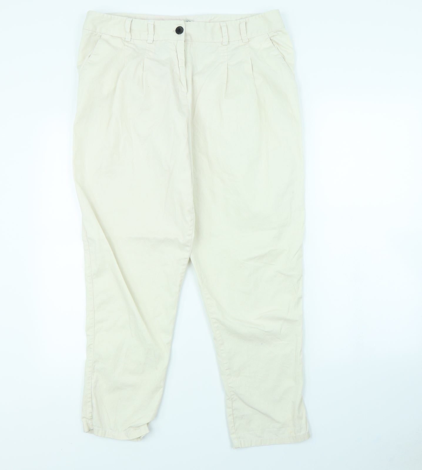 River Island Womens Ivory   Trousers  Size 14 L28 in