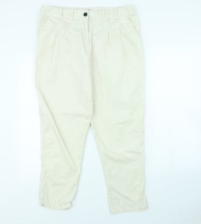 River Island Womens Ivory   Trousers  Size 14 L28 in
