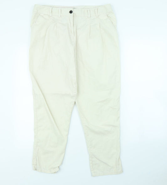 River Island Womens Ivory   Trousers  Size 14 L28 in