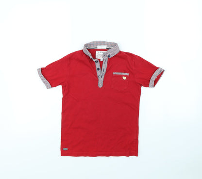 j jeans Boys Red   Basic Polo Size 6 Years