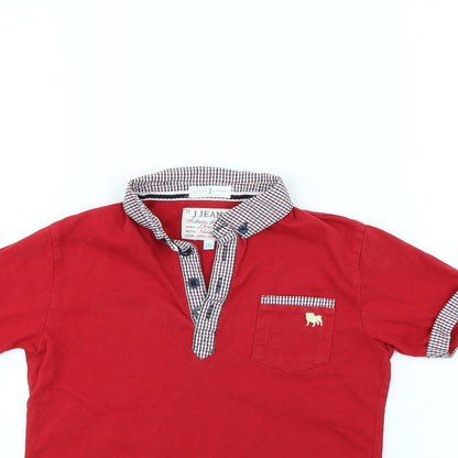 j jeans Boys Red   Basic Polo Size 6 Years