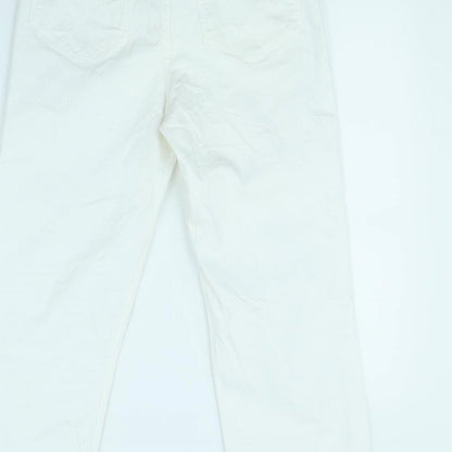 Pulz Womens White   Straight Jeans Size 30 in L30 in