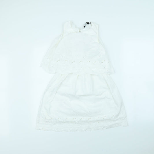 New Look Womens White   Fit & Flare  Size 6